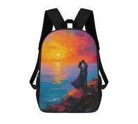 sinyumoney Love in Summer Backpack School Water Resistant Travel Backpack Computer Bag for School/Work/Travel 17inch