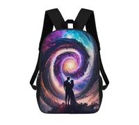 sinyumoney Love in The Cosmic Spiral School Backpack Large Water Resistant Laptop Backpack for Men, Women & Teenage Boys 17inch