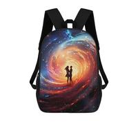 sinyumoney Love Of The Black Hole Backpacks Kids 17inch School Backpack School Bag 3D Printed School Bag for Boys Elementary And Middle School Students