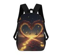 sinyumoney Love Path with Butterflies -1 School Backpack for Girls Backpack Water Repellent Casual Daypack Lightweight Rucksack Boy Girl School Backpack 17inch
