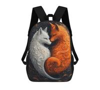sinyumoney Loving Japan Foxes School Backpack Lightweight Airport College Students Back Pack for Girls Boys Teenage 17inch
