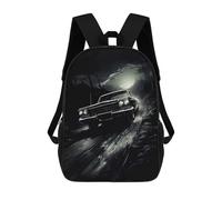 sinyumoney Low Rider Noir Style Backpack School Bag High Secondary School Bags Casual Backpack for Campus Outdoor Travel Sports 17inch