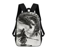 sinyumoney Loyal Dragon Ink Wash Backpack School Bag Travel College Rucksack Backpacks for Boys/Girls/Teenagers 17inch