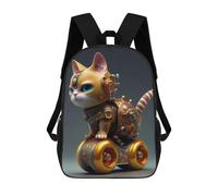 sinyumoney Lucky Cat Japan Art 17inch School Bag 3D Printed Children's School Backpack Casual Fashion Travel Backpacks for Kids School Students