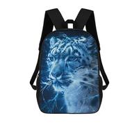 sinyumoney Luminescent Snow Leopard Children's Backpacks 17inch School Backpack 3D Printed Bag Bookbag for Kids Travel Rucksacks Boy Girl Book Bags Kids School Bag