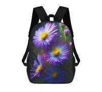 sinyumoney Luminous Aster Flower Art Children’s Backpack Girls Boys, Rucksack Bag, Daypack, Primary School, Perfect for Back to Kids School Or PE, Gifts And Travel 17inch
