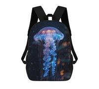 sinyumoney Luminous Jellyfish Grace Backpack School Bag Secondary Causal Travel High School Bags - Perfect for Travel, Work And Daily Use 17inch