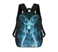 sinyumoney Luminous Kangaroo Backpacks 3D Printed Kids School Backpack Outdoor Casual Daypack Fashion Casual Children Backpacks Cute Travel Bags 17inch