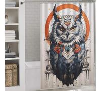 sinyumoney Lunar Oracle Bath Shower Curtains Mildew Fabric Polyester Hilarious Bath Curtain for Bathroom Bathtub Apartment Decor 56.30x70.87Inch（143x180cm）