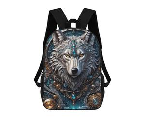 sinyumoney Lunar Sentinel Wolf Backpack 3D Printed School Bag For Boys High Capacity Travel Backpacks Book Bags Boys School Bag Mochila 17inch