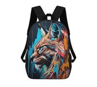 sinyumoney LYNX Panorama Set Left 1 Children's Backpacks School 3D Printed Bag Bookbag for Kids Travel Rucksacks Boy Girl Book Bags Kids School Bag 17inch