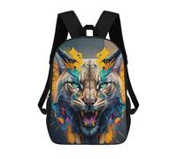 sinyumoney LYNX Panorama Set Middle School Backpack Water Resistant Computer Rucksack for Campus Outdoor Travel Sports 17inch
