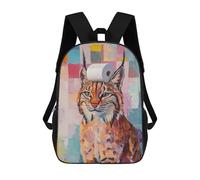 sinyumoney Lynx with Toilet Paper Backpack School Bag Large Water Resistant Laptop Backpack for Girls Boys Teenage 17inch