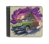 sinyumoney Mad Max Roadster 3D Print Clutch Purse Use Holds Bills RFID Blocking Soft Convenient Wallets Craftsmanship Gifts 11.7cm*9.5cm