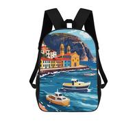 sinyumoney Madeira Portugal Backpacks Children's Backpacks School Bag 3D Printed Children's School Backpack Fashion Travel Backpacks for Kids Elementary Middle School 17inch