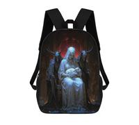 sinyumoney Madonna with Lamb And Demons Rucksack Rucksack Casual Daypacks School Work Travel Bag for Camping Outdoor Adventures And Daily Travel 17inch