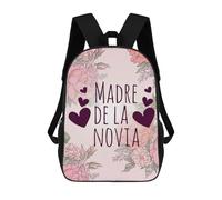 sinyumoney Madre De La Novia Spanish Backpack School Daypacks Business Backpack Water Resistant Bookbag for Camping Outdoor Adventures And Daily Travel 17inch