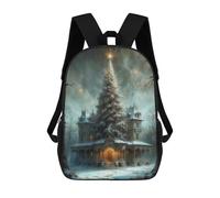 sinyumoney Magic Christmas Fashion Student School Backpack Suitable for Boys Girls Kids Casual Outdoor Travel Essential Daypack 17inch