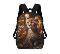 sinyumoney Magic Fantasy Cheetah Cub School Bags Lightweight Casual Daypack School Backpacks for School/Work/Travel 17inch