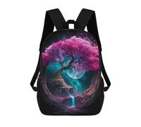 sinyumoney Magic Tree Full Moon School Backpack Daypacks Business Backpack Water Resistant Bookbag for Campus Outdoor Travel Sports 17inch