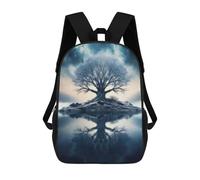 sinyumoney Magic Tree Reflections Backpack School Bag Lightweight Casual Daypack School Backpacks for Teenage Girls Boys Women Men 17inch