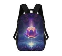 sinyumoney Magica Lotus Flower Backpack School Daypacks Business Backpack Water Resistant Bookbag for Men, Women & Teenage Boys 17inch