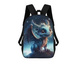 sinyumoney Magical Baby Dragon in Stars Rucksack Computer Rucksack for School/Work/Travel for Girl, Teen Girls 17inch
