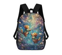 sinyumoney Magical Cats in Fantasy Garden Rucksack Water Resistant Travel Backpack Computer Bag for Campus Outdoor Travel Sports 17inch