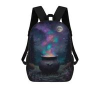 sinyumoney Magical Cauldron Under The Moonlight Children's Backpacks Kids Fun School Bag Boys Backpack Travel Bag Student Schoolbag Book Stationery Bag Chool Bags 17inch