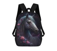 sinyumoney Magical Celestial Horse Art Print School Backpack Business Durable Laptop Bag for Camping Outdoor Adventures And Daily Travel 17inch