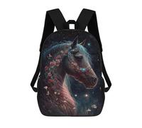 sinyumoney Magical Celestial Horse Rucksack Rucksack Casual Daypacks School Work Travel Bag for Men, Women & Teenage Boys 17inch