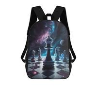 sinyumoney Magical Chess Battle Scene Backpack School Backpack Kids School Bag Large Capacity Kids Backpack for School Rucksack 3D Book Bag Gifts for Kids 17inch