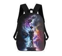 sinyumoney Magical Chess King 3D Printed School Bag Children's School Backpack Schoolbags Travel Backpacks Casual Fashion Bag for Kids School Students 17inch