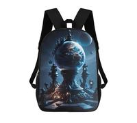 sinyumoney Magical Chessboard Realm Backpack School Secondary Causal Travel High School Bags for Men/Women 17inch