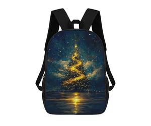sinyumoney Magical Christmas Tree Painting Backpack School Business Durable Laptop Bag for Teenage Girls Boys Women Men 17inch
