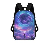 sinyumoney Magical Cosmic Journey Backpack School Bag Lightweight Casual Daypack School Backpacks for School/Work/Travel 17inch