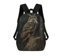 sinyumoney Magical Cute Owl Bird School Backpack Lightweight Casual Daypack School Backpacks for Boys/Girls/Teenagers 17inch