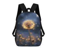 sinyumoney Magical Dandelion Night Sky -1 Backpack School Bag High Secondary School Bags Casual Backpack for Teenage Girls Boys Women Men 17inch