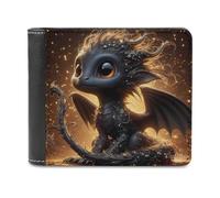 sinyumoney Magical Dragon Artwork 3D Print Wallet Credit Card Holder Leather RFID Soft Convenient Leather Wallet Craftsmanship Gifts 11.7cm*9.5cm