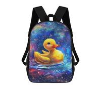 sinyumoney Magical Duck Pond School Backpack Business Laptop Rucksack Bag Unisex Casual Daypack for Men, Women & Teenage Boys 17inch