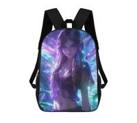 sinyumoney Magical Fairy Anime Girl Backpack School Work Laptop Backpack Rucksack Bag for Men, Women & Teenage Boys 17inch