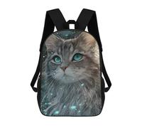 sinyumoney Magical Fantasy Cat Artwork -1 Backpack School Bag Daypacks Business Backpack Water Resistant Bookbag for Girls Boys Teenage 17inch