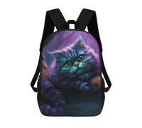 sinyumoney Magical Fantasy Cat Artwork Rucksack Water Resistant Computer Rucksack for Camping Outdoor Adventures And Daily Travel 17inch