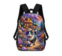 sinyumoney Magical Fantasy Cat Garden Backpack School High Secondary School Bags Casual Backpack for Men, Women & Teenage Boys 17inch