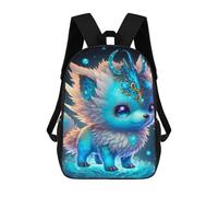 sinyumoney Magical Fantasy Fox Art Print -1 School Bags Large Water Resistant Laptop Backpack - Perfect for Travel, Work And Daily Use 17inch