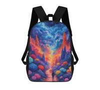 sinyumoney Magical Fantasy Landscape -1 School Backpack Business Durable Laptop Bag for Camping Outdoor Adventures And Daily Travel 17inch