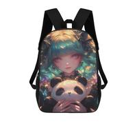 sinyumoney Magical Fantasy Panda Plush School Backpack Business Laptop Rucksack Bag Unisex Casual Daypack for Men, Women & Teenage Boys 17inch