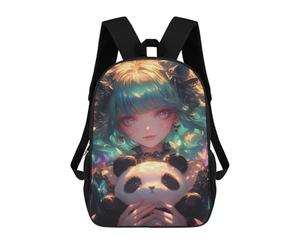 sinyumoney Magical Fantasy Panda Plush School Backpack Business Laptop Rucksack Bag Unisex Casual Daypack for Men, Women & Teenage Boys 17inch
