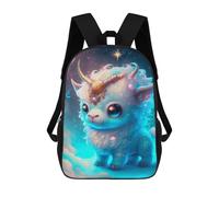 sinyumoney Magical Fantasy Unicorn Art Print School Backpack Secondary Causal Travel High School Bags for Camping Outdoor Adventures And Daily Travel 17inch