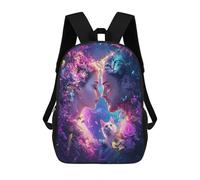 sinyumoney Magical Fantasy with Cats And Flowers School Bags Computer Rucksack for School/Work/Travel for Camping Outdoor Adventures And Daily Travel 17inch